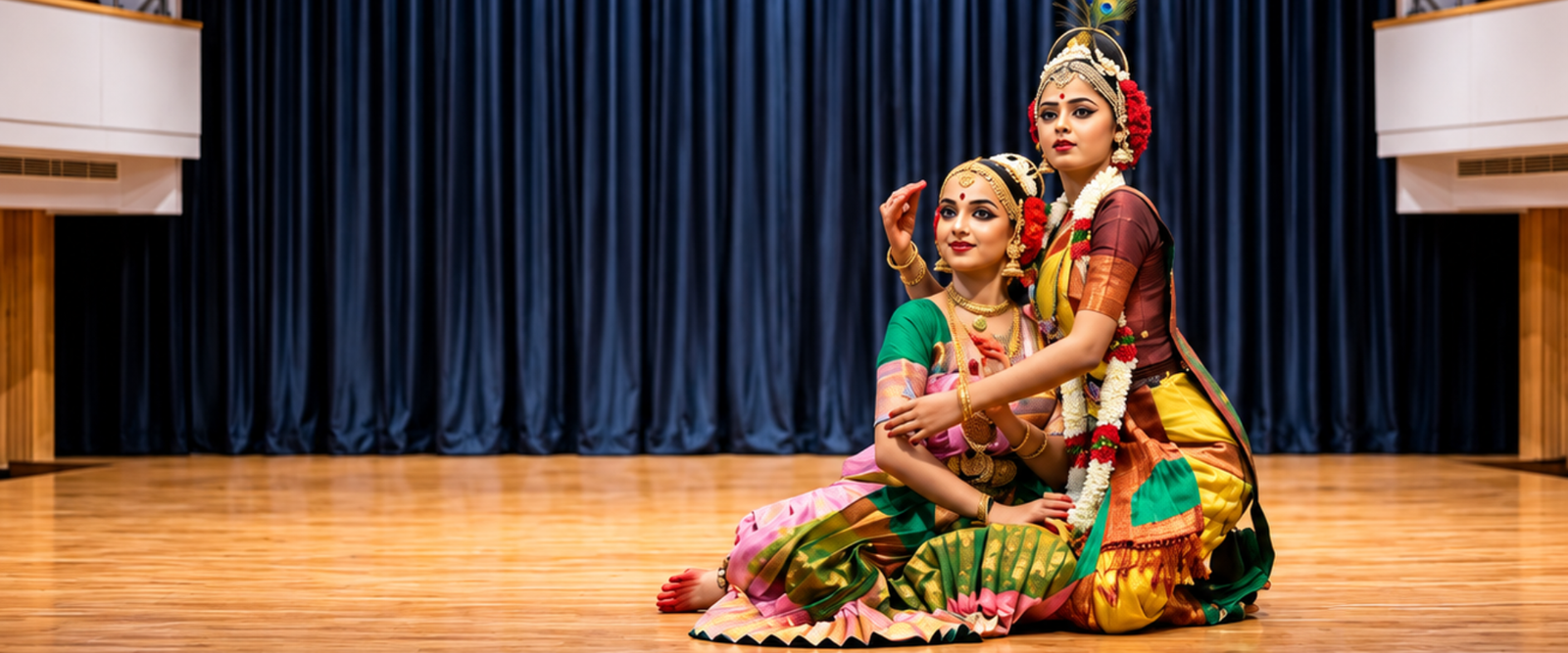 Classical Dance Duet on Stage